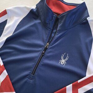 Spyder Rad Pad Half-Zip Sweater Men's Large Active Pullover